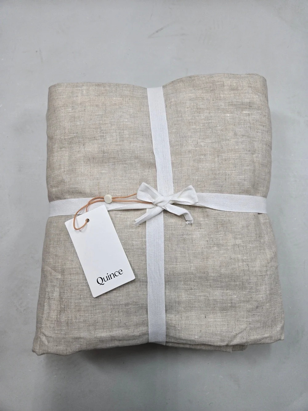 NWT QUINCE Set Of 2 48x108 European Linen Curtains Flax 0048